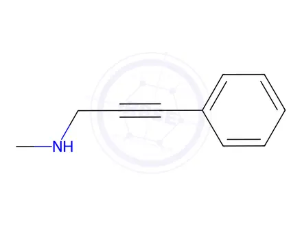 Chemical structure of N-Methyl-3-phenyl-2-propyn-1-amine