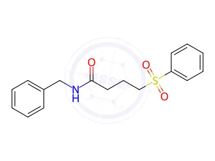 Chemical structure of N-Benzyl-4-(phenylsulfonyl)butanamide