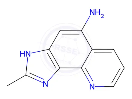 Chemical structure of 1H-Imidazo[4,5-h]quinolin-5-amine,2-methyl-(9CI)