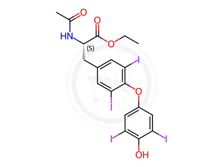 Chemical structure of Levothyroxine Impurity 74