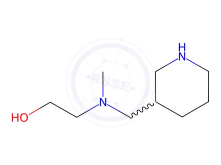 Chemical structure of 2-[Methyl(3-piperidinylmethyl)amino]-1-ethanoldihydrochloride