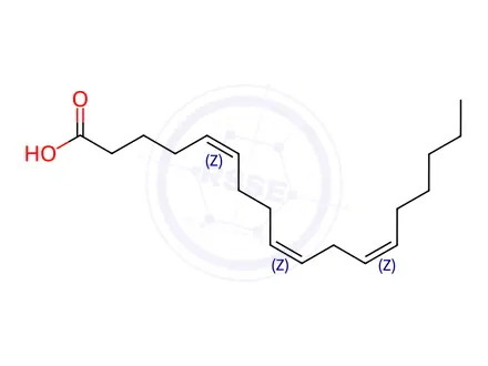 Chemical structure of Pinolenic Acid