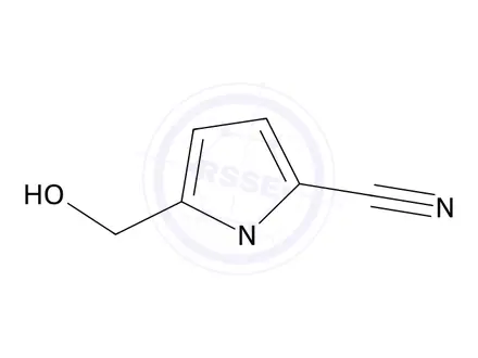 Chemical structure of 5-(hydroxymethyl)-1-methyl-1H-pyrrole-2-carbonitrile