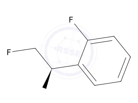 Chemical structure of (R)-2-Fluoro-1-(2-fluorophenyl)ethan-1-ol