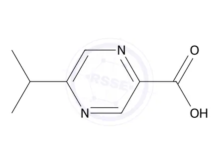 Chemical structure of 5-Isopropylpyrazine-2-carboxylic acid
