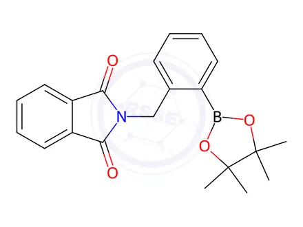 Chemical structure of 2-Phthalimidomethylphenylboronic acid, pinacol ester