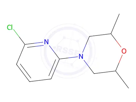 Chemical structure of 4-(6-Chloropyridin-2-yl)-2,6-dimethylmorpholine
