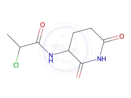 Chemical structure of 2-Chloro-N-(2,6-dioxopiperidin-3-yl)propanamide