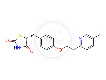 Chemical structure of Pioglitazone