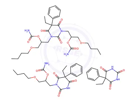 Chemical structure of Tetrabamate
