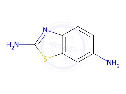 Chemical structure of 1,3-benzothiazole-2,6-diamine