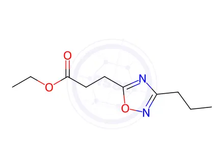 Chemical structure of Ethyl 3-(3-propyl-1,2,4-oxadiazol-5-yl)propanoate