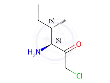 Chemical structure of (3S,4S)-3-Amino-1-chloro-4-methylhexan-2-one