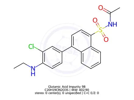 Chemical structure of Pemetrexed disodium EP Impurity A