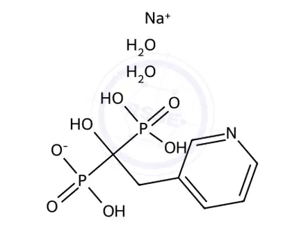 Chemical structure of Risedronate sodium