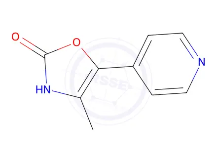 Chemical structure of 4-methyl-5-(4-pyridinyl)-2(3H)-oxazolone