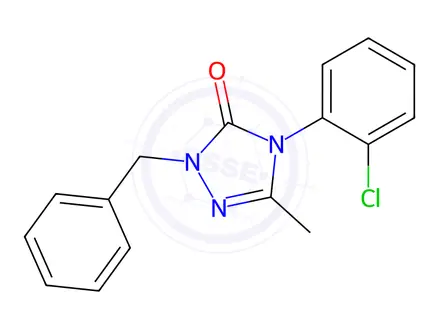 Chemical structure of 2-Benzyl-4-(2-chlorophenyl)-5-methyl-2,4-dihydro-3H-1,2,4-triazol-3-one