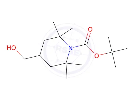 Chemical structure of Tert-butyl 4-(hydroxymethyl)-2,2,6,6-tetramethylpiperidine-1-carboxylate