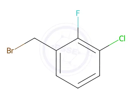 Chemical structure of 3-Chloro-2-fluorobenzyl bromide