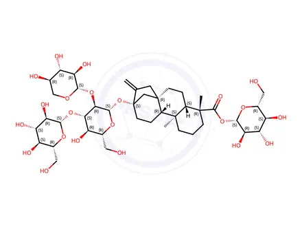 Chemical structure of rebaudioside F