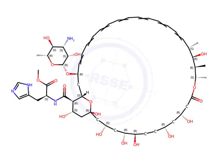 Chemical structure of Amphotericin B Impurity 5 (Amphotericin A21)