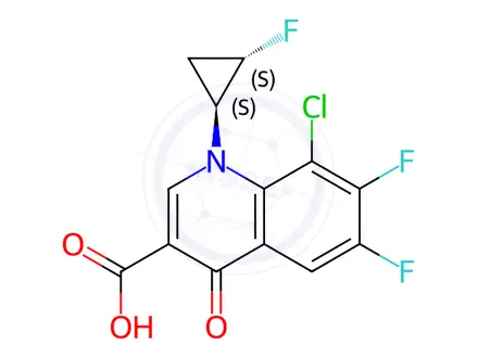 Chemical structure of Sitafloxacin Impurity 222