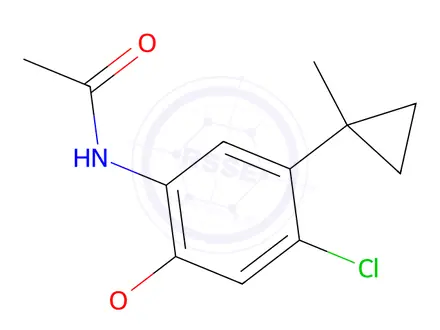 Chemical structure of N-[4-Chloro-2-methoxy-5-(1-methylcyclopropyl)phenyl]acetamide