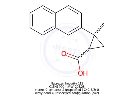 Chemical structure of Naproxen Impurity 115