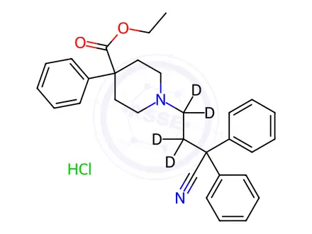 Chemical structure of Diphenoxylate-d4 Hydrochloride