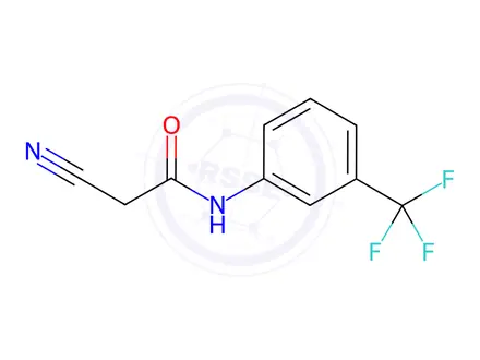 Chemical structure of 2-Cyano-N-(3-(trifluoromethyl)phenyl)acetamide