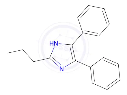 Chemical structure of 4,5-Diphenyl-2-propyl-1H-imidazole