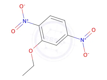 Chemical structure of Benzene, 2-ethoxy-1,4-dinitro-(9CI)