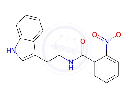 Chemical structure of N-(2-INDOL-3-YLETHYL)(2-NITROPHENYL)FORMAMIDE