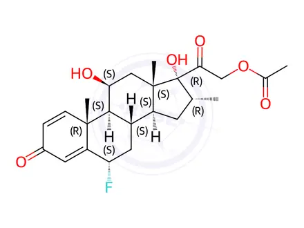 Chemical structure of Paramethasone acetate