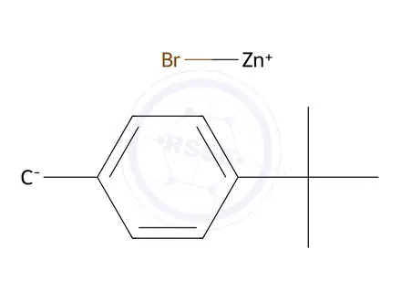 Chemical structure of 4-tert-Butylbenzylzinc bromide 0.5 M in Tetrahydrofuran