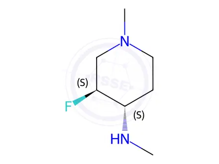 Chemical structure of (3S,4S)-3-Fluoro-N,1-dimethylpiperidin-4-amine