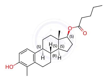 Chemical structure of 4-Methyl Estradiol 17-Valerate