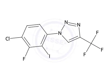 Chemical structure of 1-(4-Chloro-3-fluoro-2-iodo-phenyl)-4-(trifluoromethyl)triazole