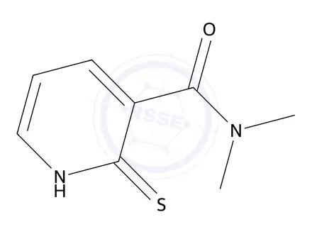 Chemical structure of N,N-Dimethyl-2-thioxo-1,2-dihydro-3-pyridinecarboxamide