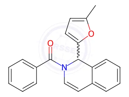 Chemical structure of 2-BENZOYL-1-(5-METHYL-2-FURYL)-1,2-DIHYDROISOQUINOLINE