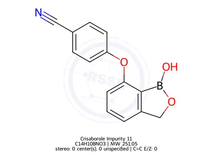 Chemical structure of Crisaborole Impurity 332