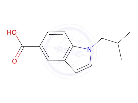 Chemical structure of 1-Isobutyl-1H-indole-5-carboxylic acid