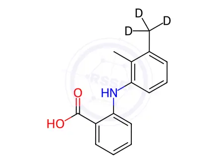 Chemical structure of Mefenamic Acid-[D3]