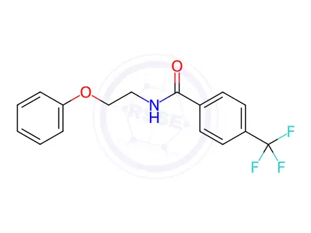 Chemical structure of N-(2-Phenoxyethyl)-4-(trifluoromethyl)benzamide