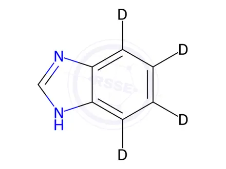 Chemical structure of Benzimidazole-4,5,6,7-d4