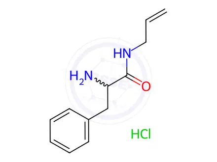 Chemical structure of N-Allyl-2-amino-3-phenylpropanamide hydrochloride