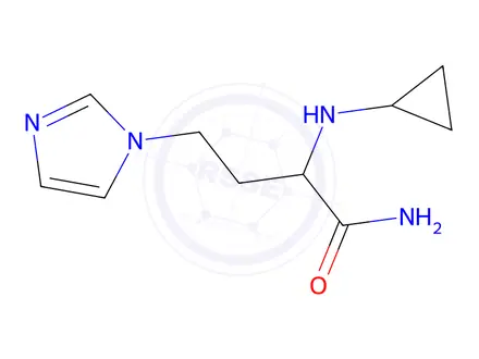 Chemical structure of 2-(Cyclopropylamino)-4-(1h-imidazol-1-yl)butanamide