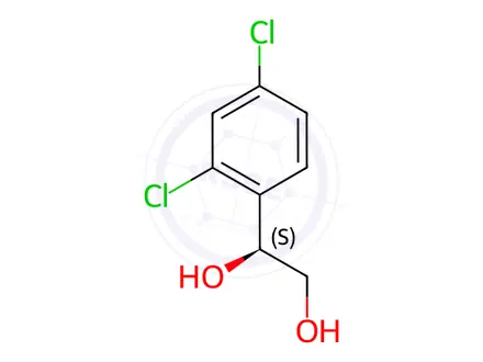 Chemical structure of (S)-1-(2,4-Dichlorophenyl)-1,2-ethanediol