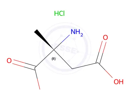 Chemical structure of (R)-(-)-2-Amino-2-methylbutanedioic Acid HCl salt