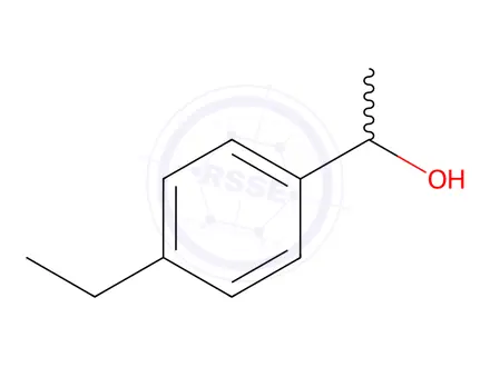 Chemical structure of 1-(4-Ethylphenyl)ethan-1-ol